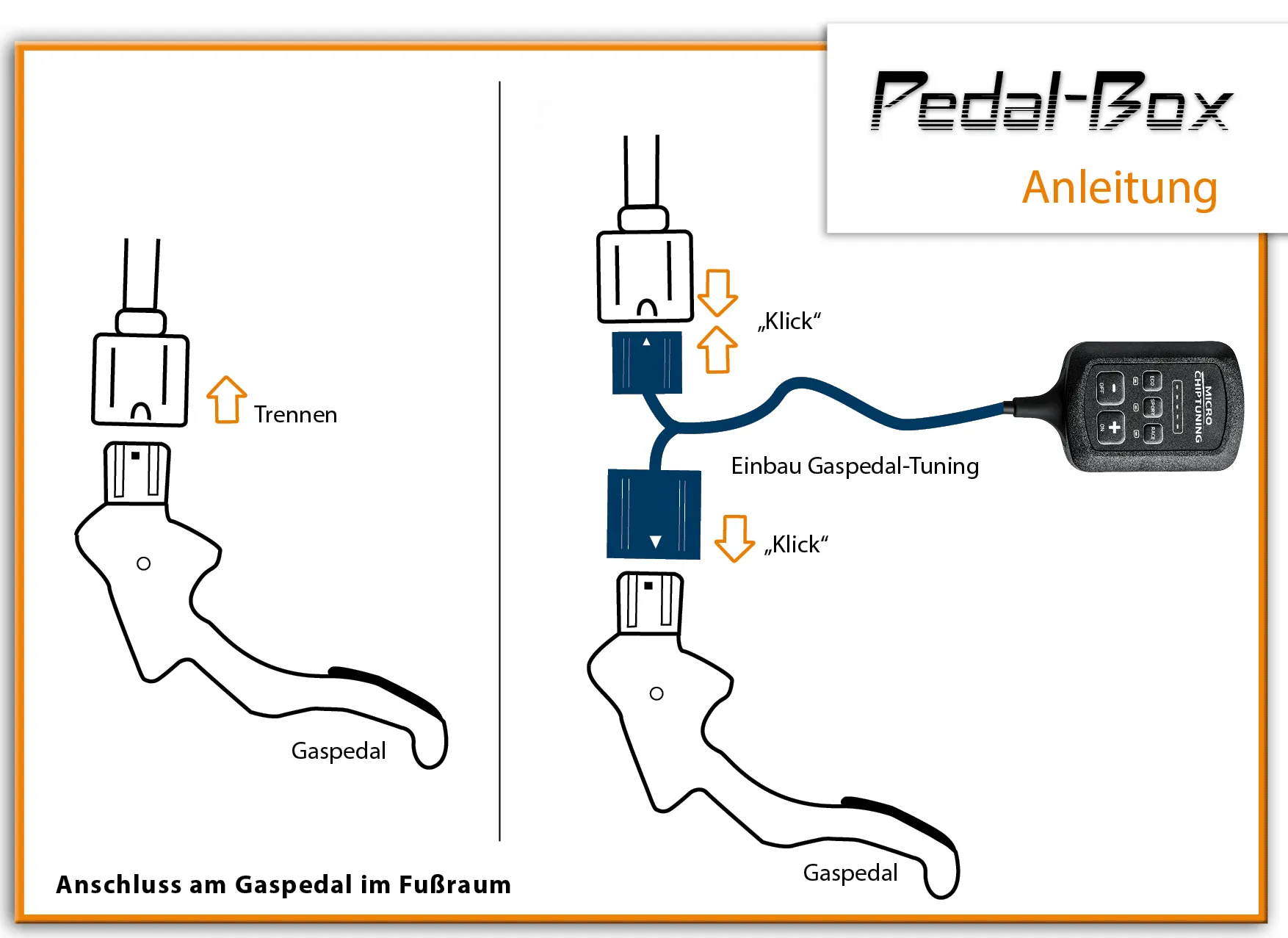 Einbauanleitung Pedalbox