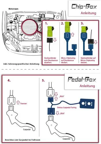 Chiptuning Plus Pedal Box Tuning for Hyundai Kona (OS) 1.6 CRDi 115hp